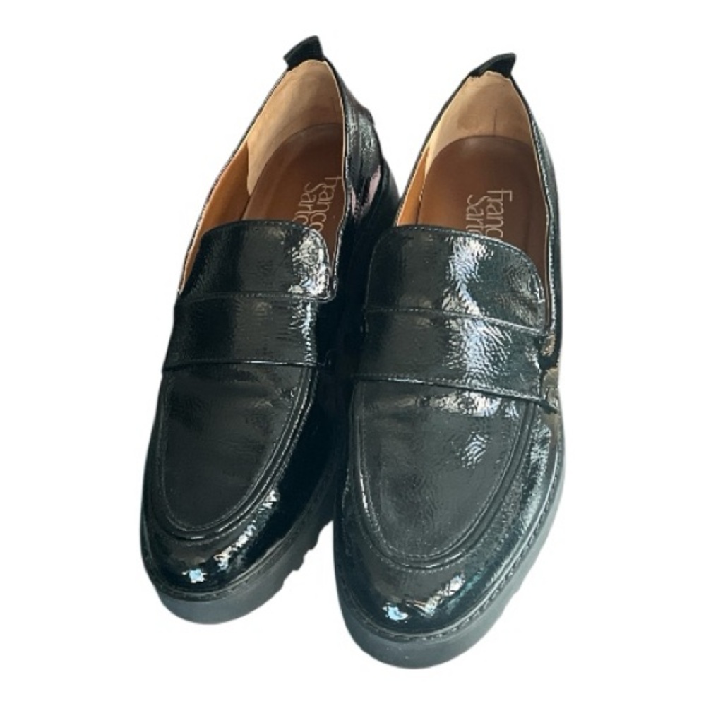 Franco Sarto Shiny Black Patent Leather Women’s Loafers Size 10M NWOT - Picture 5 of 8